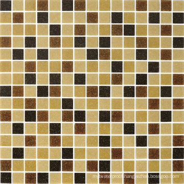 Wholesale 300X300mm Swimming Pool Tile Brown Mix Glass Mosaic